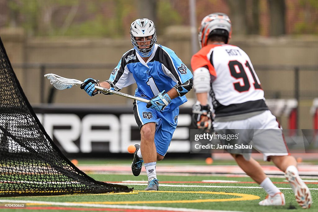 Ohio Machine Marcus Holman of the Ohio Machine controls the ball against the... News ...