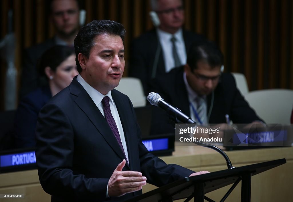 Deputy Prime Minister Ali Babacan attends UN meeting in New York