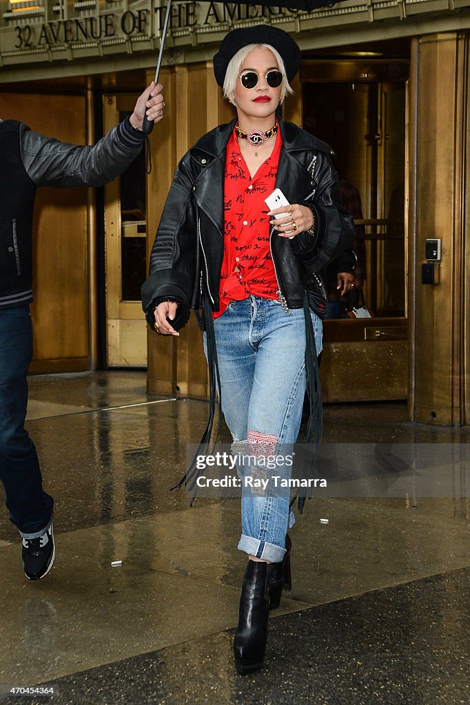 Celebrity Sightings In New York City - April 20, 2015