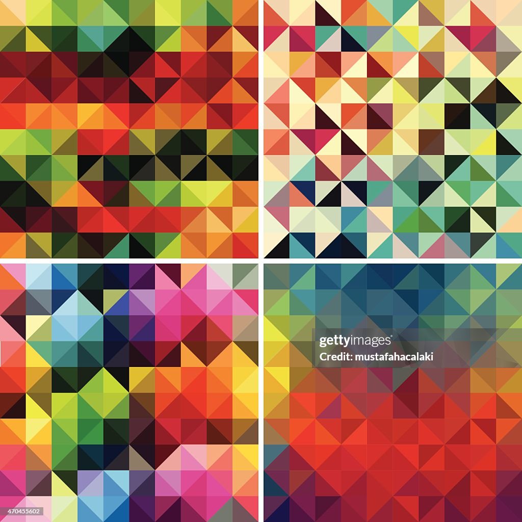 Retro fundo colorido mosaico