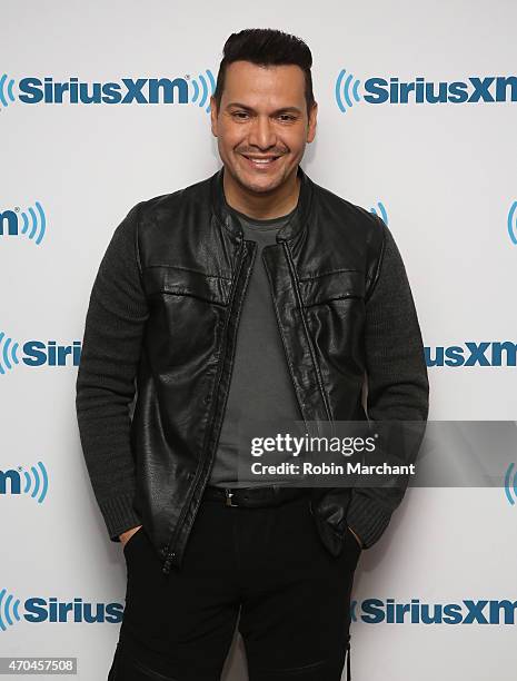 Victor Manuelle visits at SiriusXM Studios on April 20, 2015 in New York City.