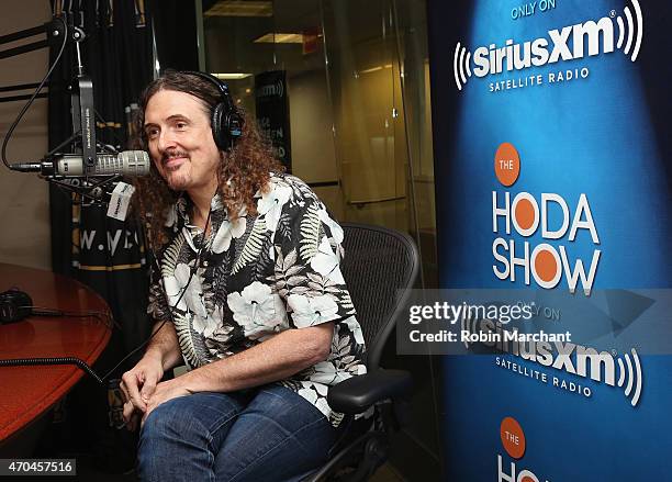Weird Al' Yankovic visits 'The Hoda Show live on SiriusXM's TODAY Show Radio at SiriusXM Studios on April 20, 2015 in New York City.