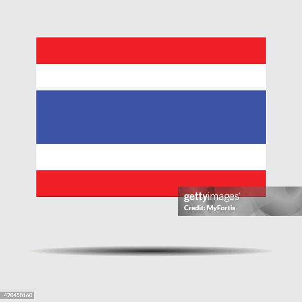 bildbanksillustrationer, clip art samt tecknat material och ikoner med national flag of thailand - thailändskt ursprung