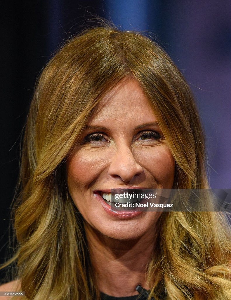Carole Radziwill visits "Extra" at Universal Studios Hollywood on