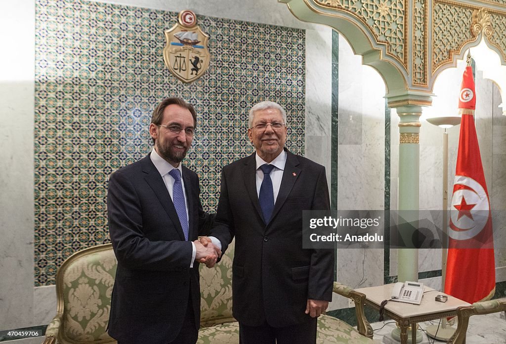 United Nations High Commissioner for Human Rights Prince Zeid bin Ra'ad in Tunisia