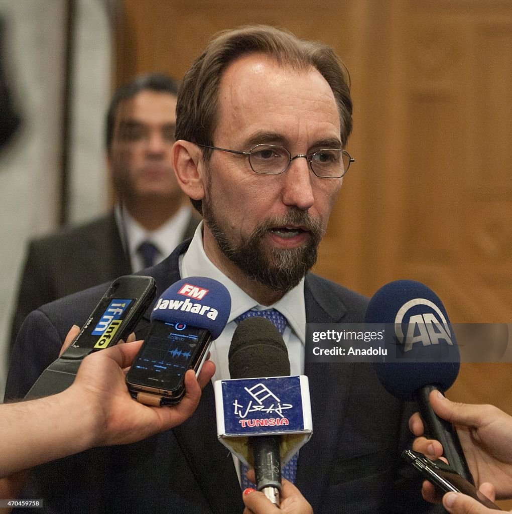 United Nations High Commissioner for Human Rights Prince Zeid bin Ra'ad in Tunisia