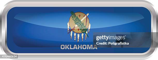 flag of oklahoma - oklahoma state flag stock illustrations