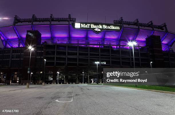 Bank Stadium, home of the Baltimore Ravens football team on April 9, 2015 in Baltimore, Maryland.