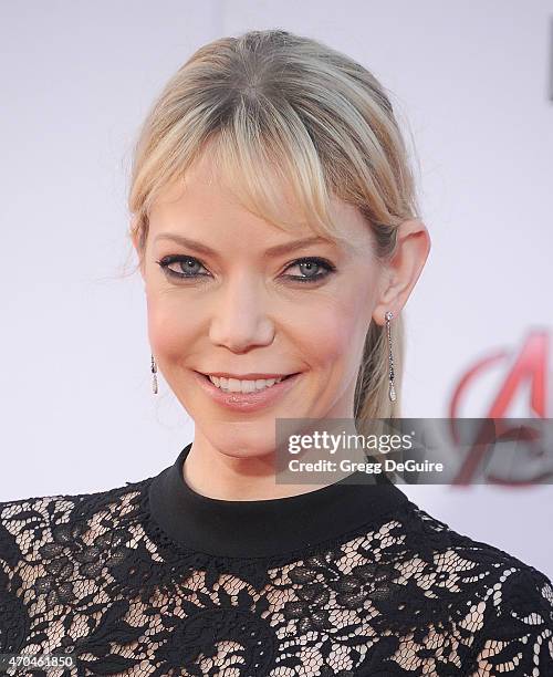 Actress Riki Lindhome arrives at the Los Angeles premiere of Marvel's "Avengers: Age Of Ultron" at Dolby Theatre on April 13, 2015 in Hollywood,...
