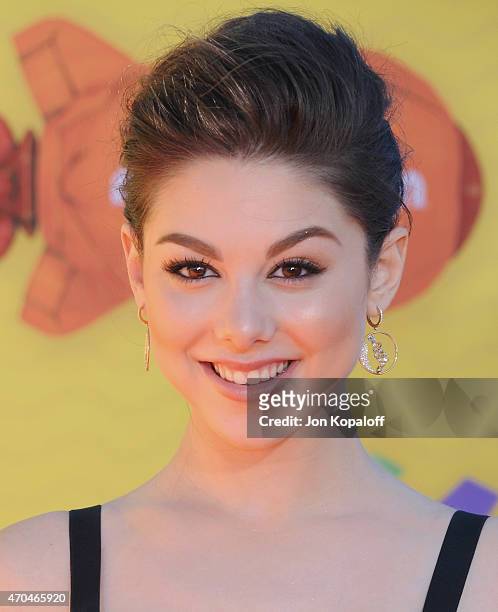 Actress Kira Kosarin arrives at Nickelodeon's 28th Annual Kids' Choice Awards at The Forum on March 28, 2015 in Inglewood, California.