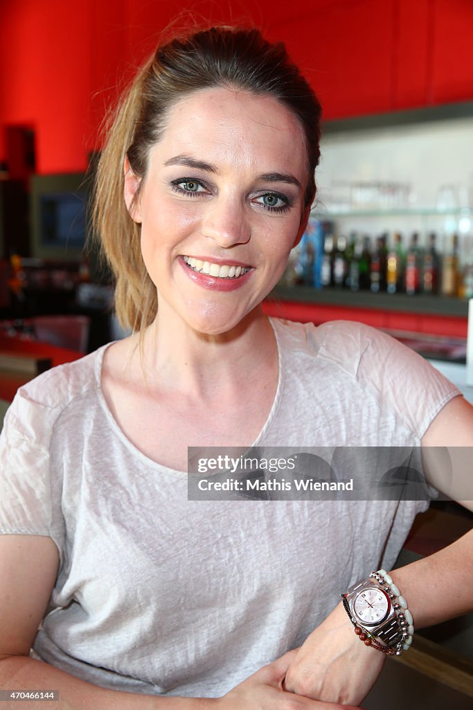 Verena Zimmermann attends the 'Verbotene Liebe' Premiere at Cinenova