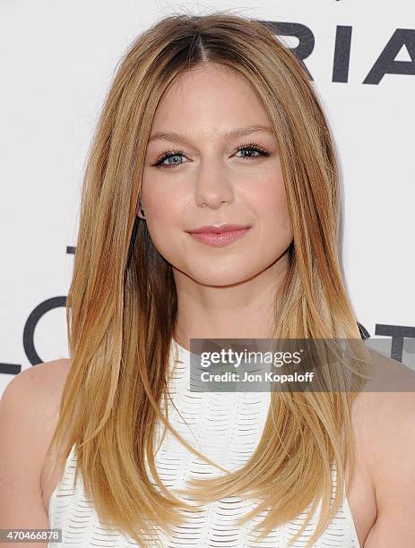 Actress Melissa Benoist arrives at the Los Angeles Premiere "The Longest Ride" at TCL Chinese Theatre IMAX on April 6, 2015 in Hollywood, California.