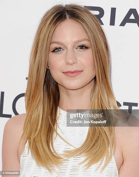 Actress Melissa Benoist arrives at the Los Angeles Premiere "The Longest Ride" at TCL Chinese Theatre IMAX on April 6, 2015 in Hollywood, California.