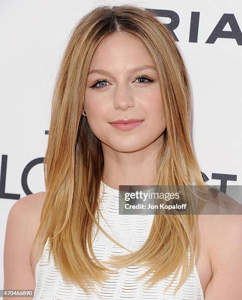 Actress Melissa Benoist arrives at the Los Angeles Premiere "The Longest Ride" at TCL Chinese Theatre IMAX on April 6, 2015 in Hollywood, California.