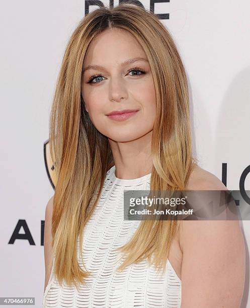 Actress Melissa Benoist arrives at the Los Angeles Premiere "The Longest Ride" at TCL Chinese Theatre IMAX on April 6, 2015 in Hollywood, California.