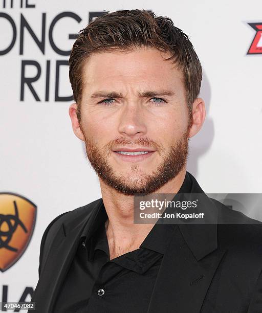 Actor Scott Eastwood arrives at the Los Angeles Premiere "The Longest Ride" at TCL Chinese Theatre IMAX on April 6, 2015 in Hollywood, California.