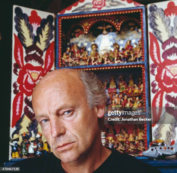 Poet Eduardo Galeano is photographed for Town & Country Magazine on January 15, 1992 in Montevideo, Uruguay.