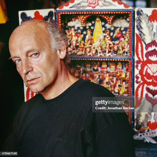 Poet Eduardo Galeano is photographed for Town & Country Magazine on January 15, 1992 in Montevideo, Uruguay. PUBLISHED IMAGE.