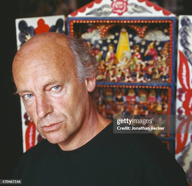 Poet Eduardo Galeano is photographed for Town & Country Magazine on January 15, 1992 in Montevideo, Uruguay.