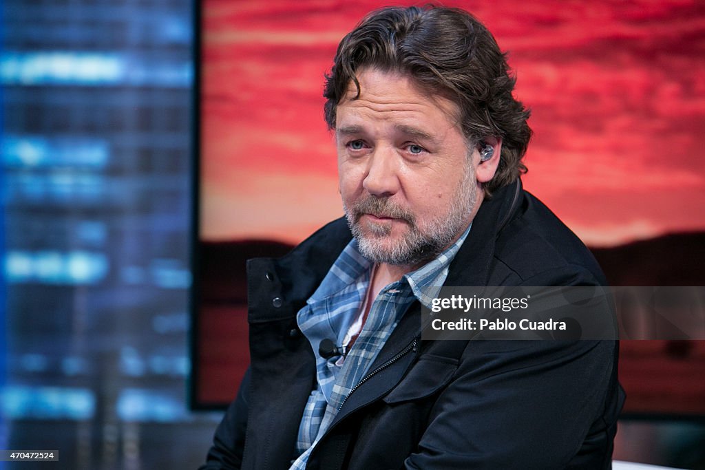 Olga Kurylenko and Russell Crowe Attends 'El Hormiguero' Tv Show