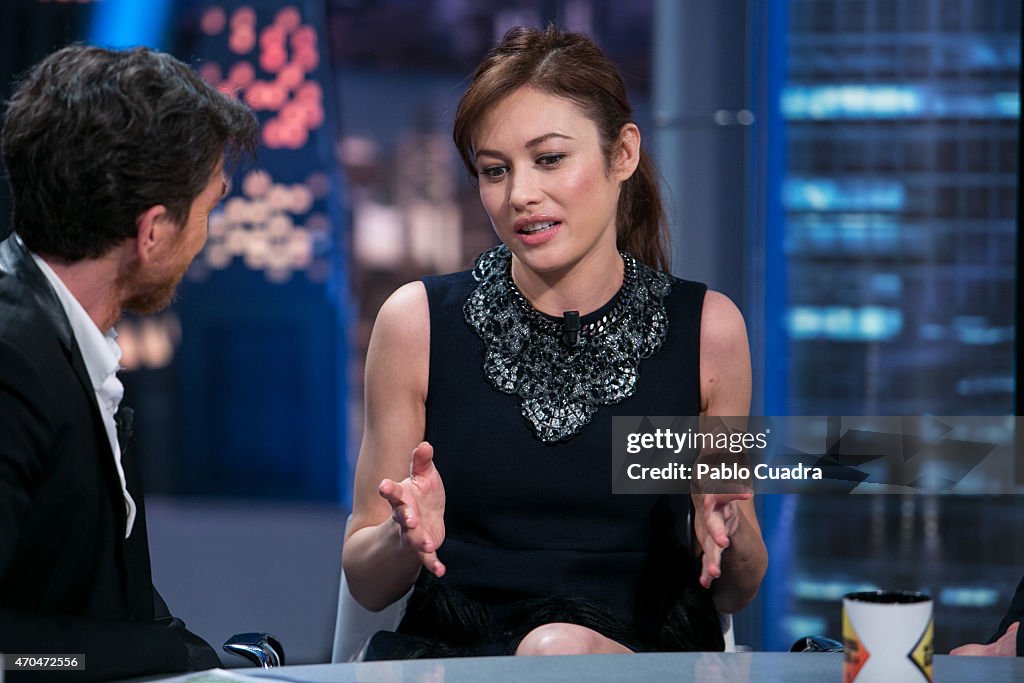 Olga Kurylenko and Russell Crowe Attends 'El Hormiguero' Tv Show