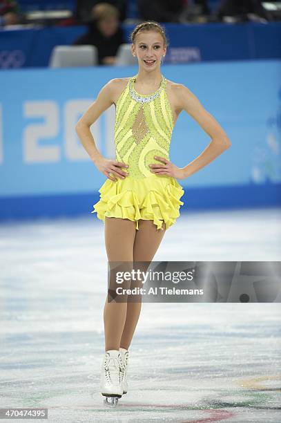 Winter Olympics: USA Polina Edmunds during Women's Short Program at Iceberg Skating Palace. Sochi, Russia 2/19/2014 CREDIT: Al Tielemans