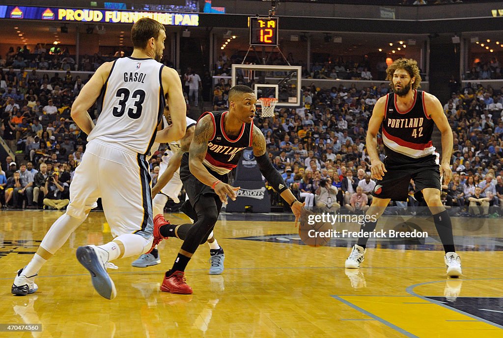 Portland Trail Blazers v Memphis Grizzlies - Game One