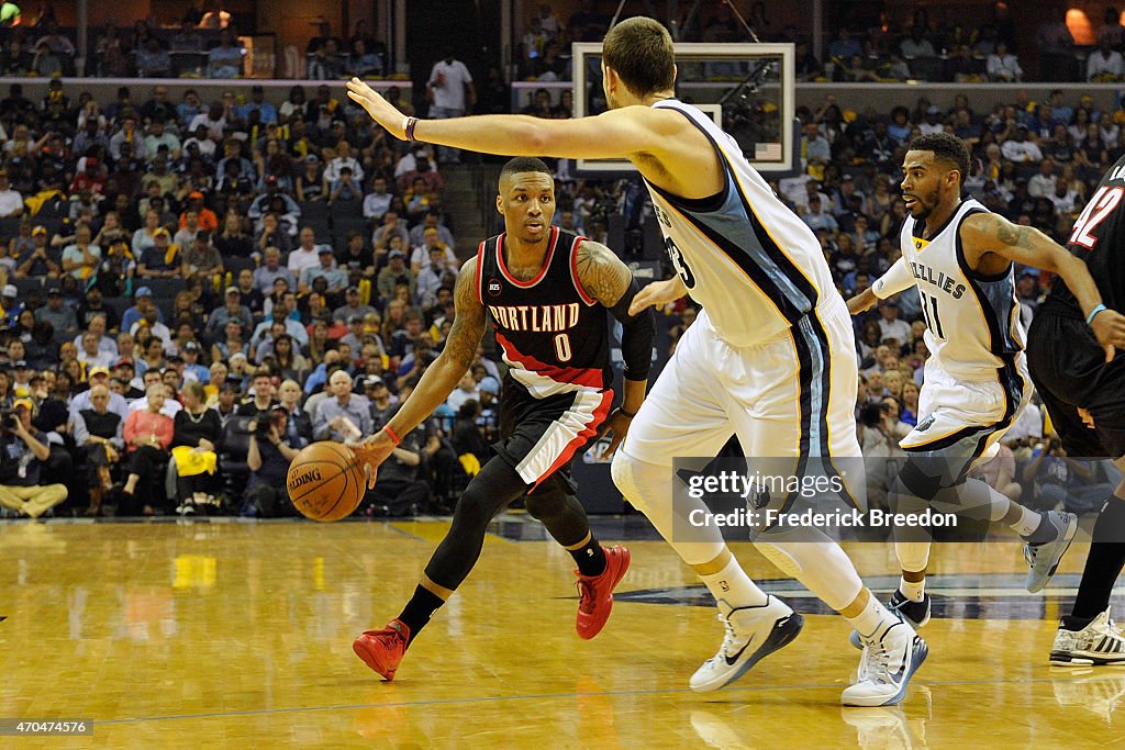 Portland Trail Blazers v Memphis Grizzlies - Game One