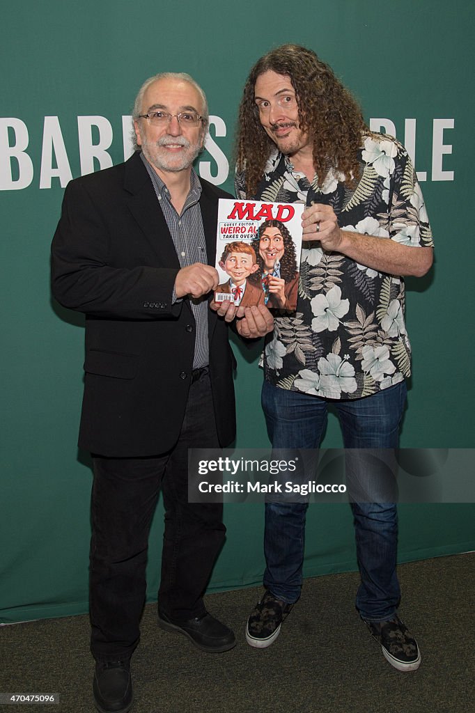 John Ficarra And Weird Al Yankovic Sign Copies Of MAD #533