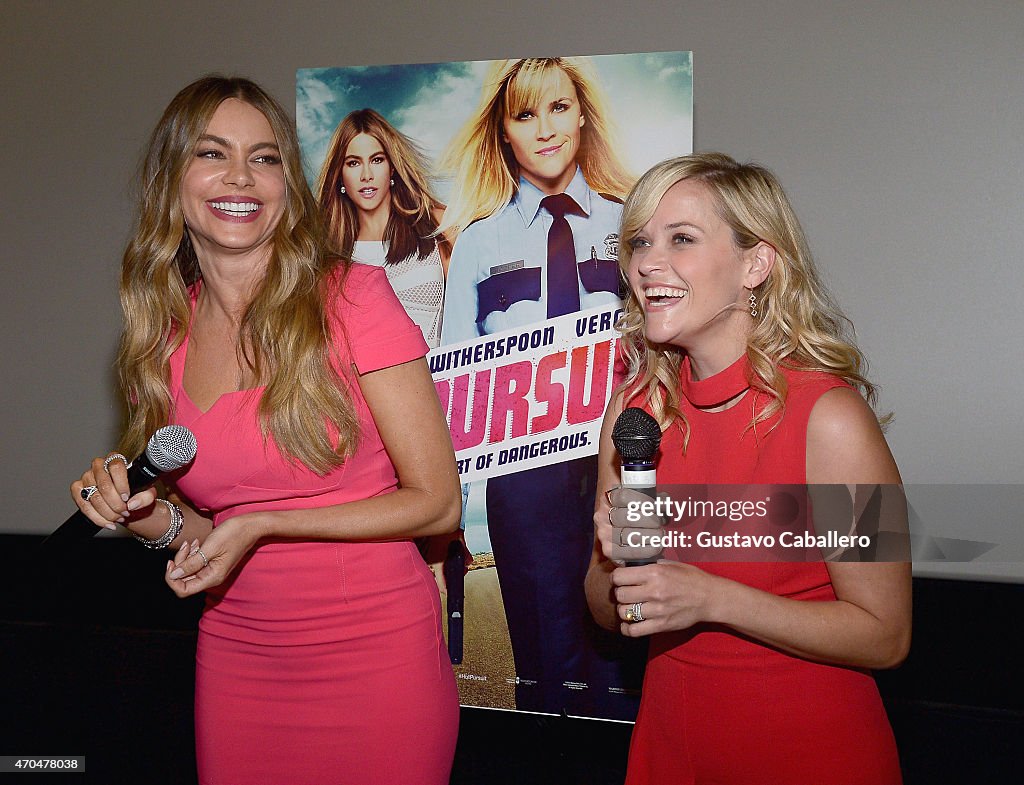 Reese Witherspoon And Sofia Vergara Suprise Fans At Miami Screening Of "Hot Pursuit"