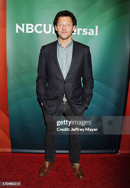 Actor Richard Coyle attends the 2015 NBCUniversal Summer Press Day held at the The Langham Huntington Hotel and Spa on April 02, 2015 in Pasadena,...