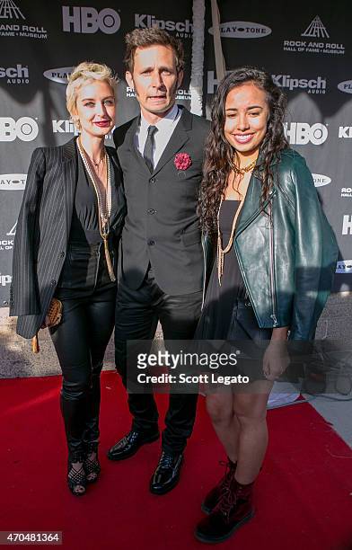 Inductee Mike Dirnt of Green Day and guests attend the 30th Annual Rock And Roll Hall Of Fame Induction Ceremony at Public Hall on April 18, 2015 in...