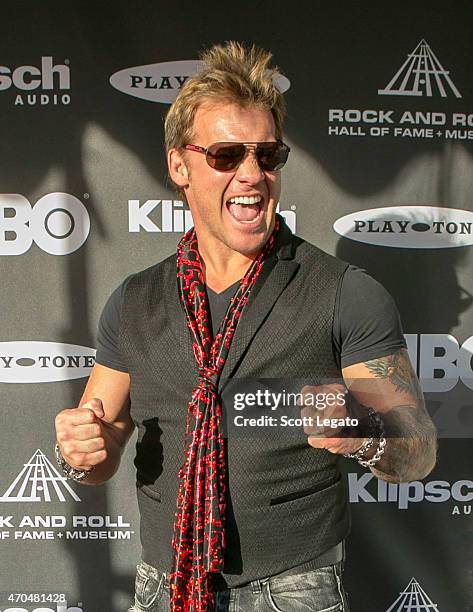 Chris Jericho attends the 30th Annual Rock And Roll Hall Of Fame Induction Ceremony at Public Hall on April 18, 2015 in Cleveland, Ohio.