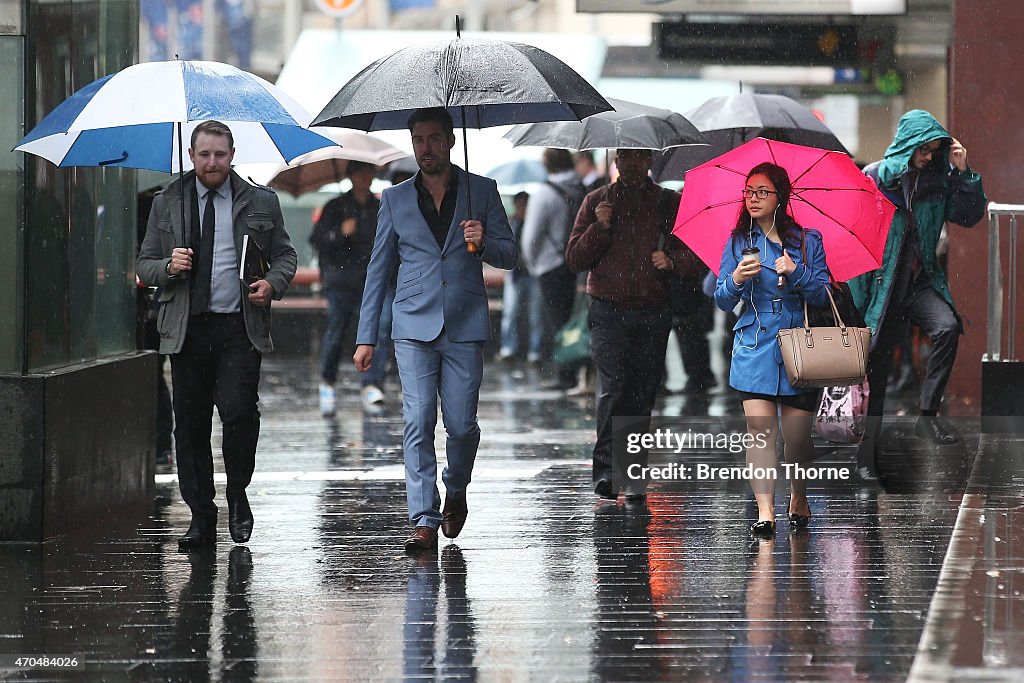 Damaging Winds And Heavy Rain Hit Sydney