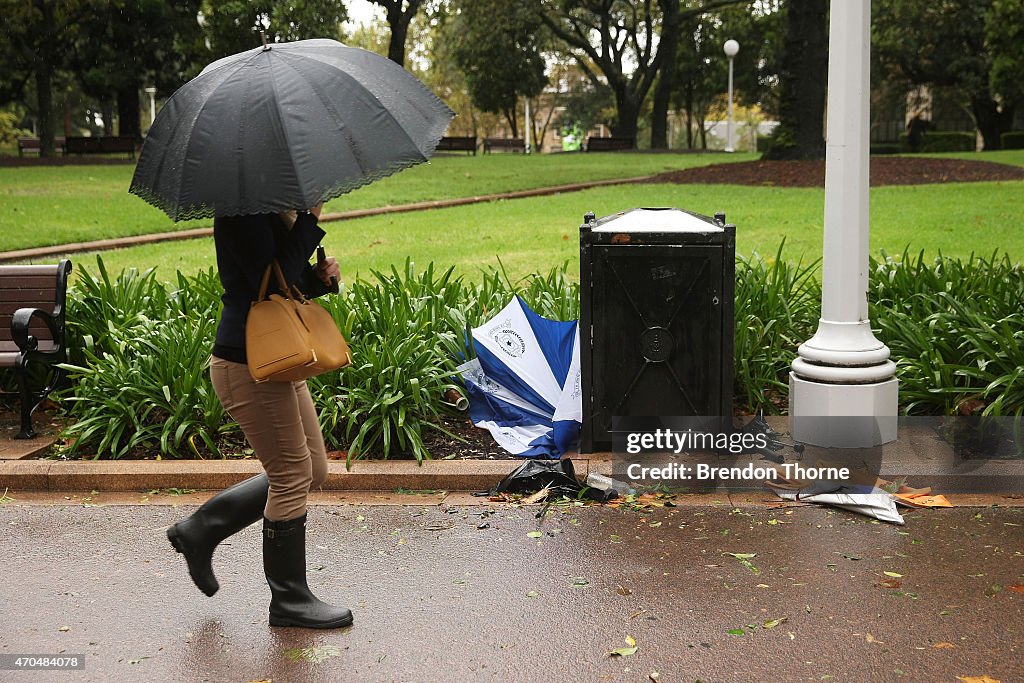 Damaging Winds And Heavy Rain Hit Sydney