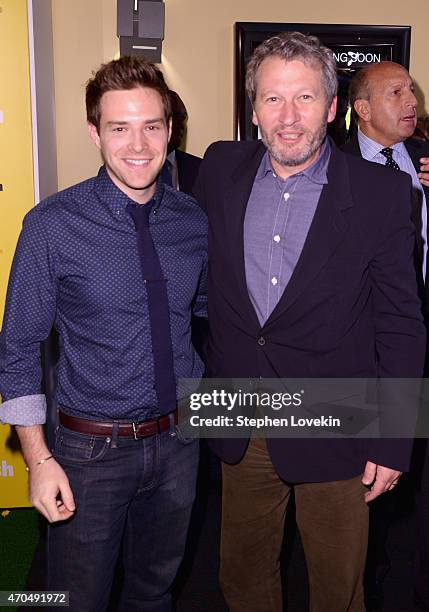 Ben Rappaport and "HAPPYish" Executive Producer Ken Kwapis attend the premiere of the SHOWTIME original comedy series HAPPYish on April 20, 2015 in...