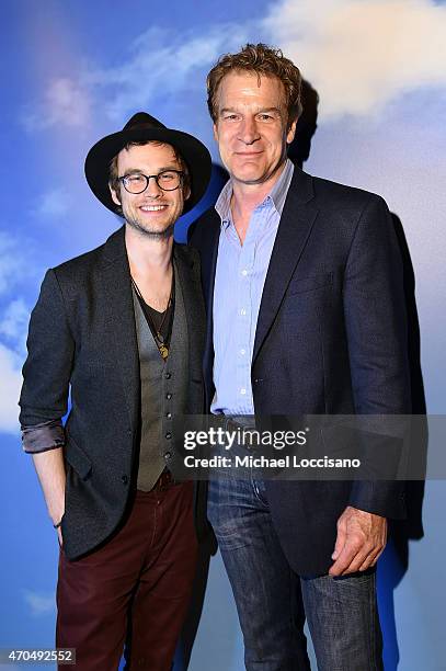 Actors Tobias Segal and Kevin Kilner attend the premiere of the SHOWTIME original comedy series HAPPYish on April 20, 2015 in New York City....