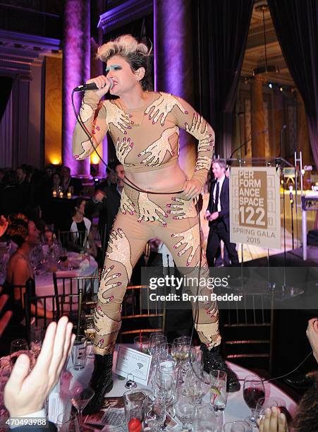 Peaches performs onstage at the Performance Space 122 2015 Spring Gala Honoring Claire Danes at Capitale on April 20, 2015 in New York City.