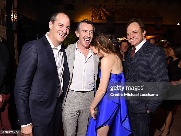 Networks President David Nevins, actors Steve Coogan, Kathryn Hahn and Bradley Whitford attend the premiere of the SHOWTIME original comedy series...