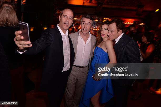 Networks President David Nevins, actors Steve Coogan, Kathryn Hahn and Bradley Whitford attend the premiere of the SHOWTIME original comedy series...