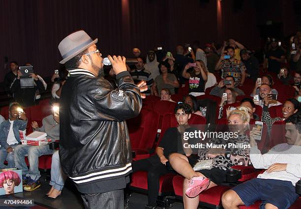 Ice Cube surprises fans at AMC Universal CityWalk Theatres on 4/20 in celebration of the 20th Anniversary re-release of "Friday," presented by Fathom...