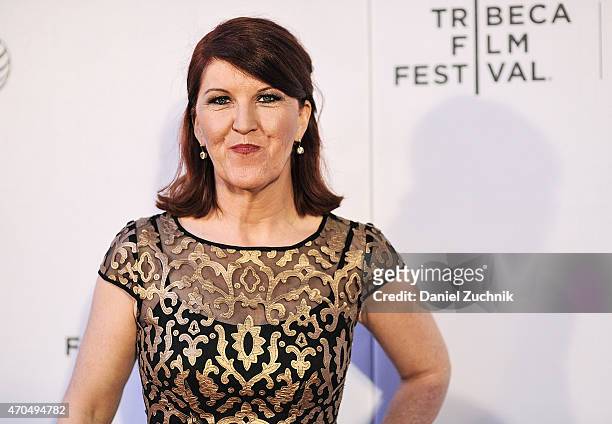 Actress Kate Flannery attends the 2015 Tribeca Film Festival - World Premiere Narrative: "Slow Learners" at Regal Battery Park 11 on April 20, 2015...