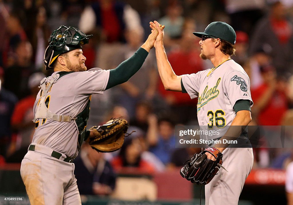 Oakland Athletics v Los Angeles Angels of Anaheim