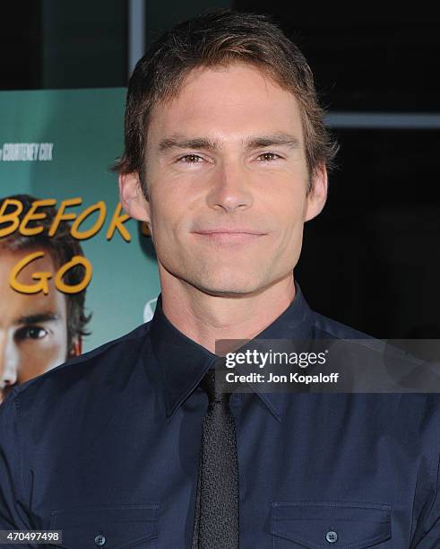 Actor Seann William Scott arrives at the Los Angeles Special Screening of "Just Before I Go" at ArcLight Hollywood on April 20, 2015 in Hollywood,...