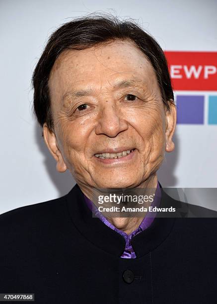 Actor James Hong arrives at the East West Players' Golden Anniversary Visionary Awards Dinner and Silent Auction at the Universal Hilton Hotel on...