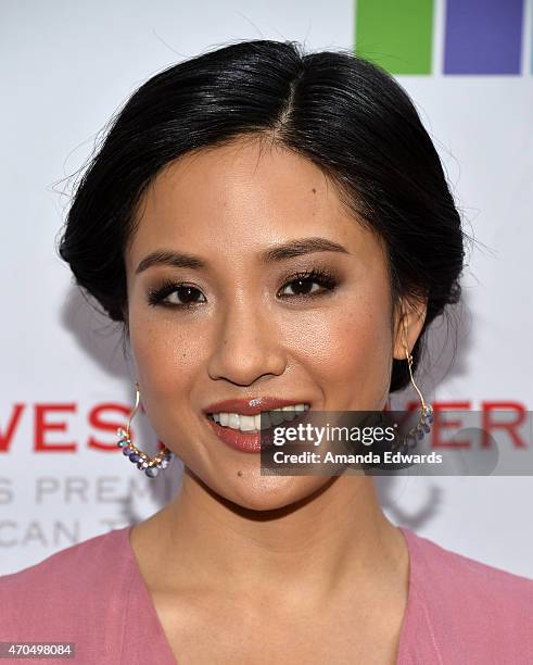 Actress Constance Wu arrives at the East West Players' Golden Anniversary Visionary Awards Dinner and Silent Auction at the Universal Hilton Hotel on...