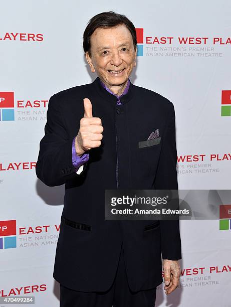 Actor James Hong arrives at the East West Players' Golden Anniversary Visionary Awards Dinner and Silent Auction at the Universal Hilton Hotel on...