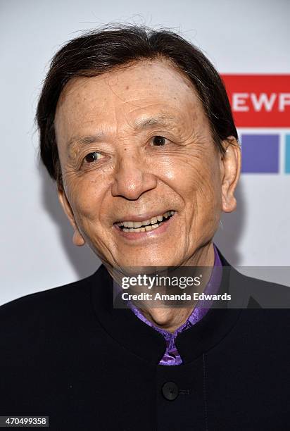 Actor James Hong arrives at the East West Players' Golden Anniversary Visionary Awards Dinner and Silent Auction at the Universal Hilton Hotel on...