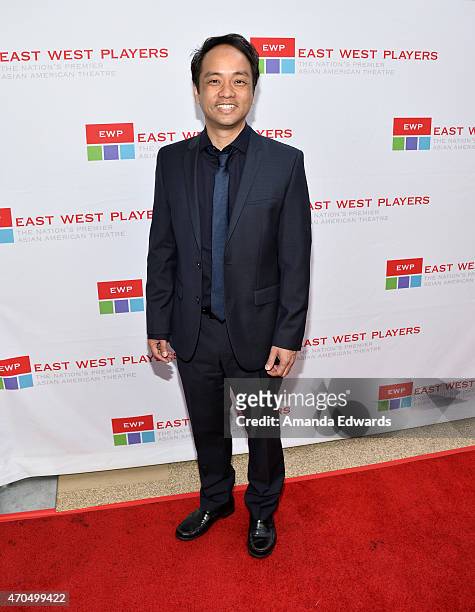 Musician Daniel Ho arrives at the East West Players' Golden Anniversary Visionary Awards Dinner and Silent Auction at the Universal Hilton Hotel on...