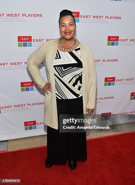 Tiffany Smith arrives at the East West Players' Golden Anniversary Visionary Awards Dinner and Silent Auction at the Universal Hilton Hotel on April...